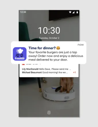 Push notification example
