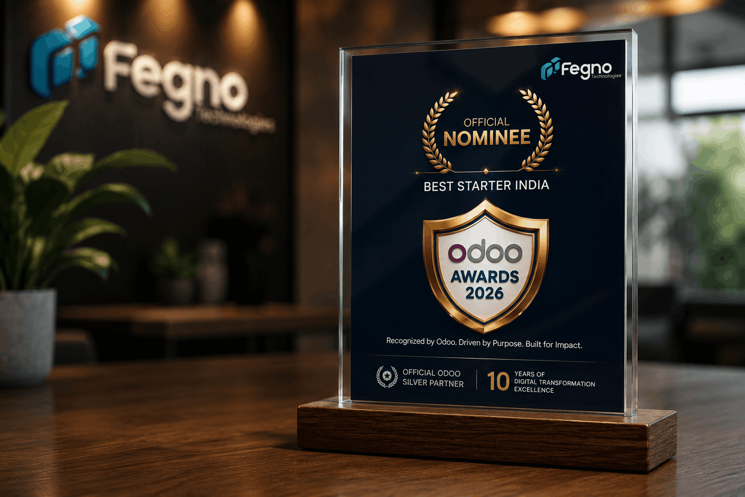 Fegno Technologies Officially Nominated for the Odoo Awards 2026 – Best Starter India